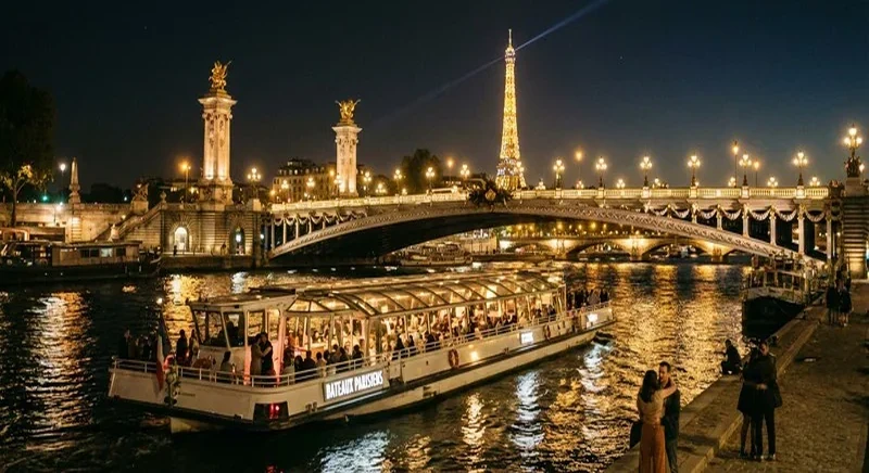 Bootstour Paris Abends